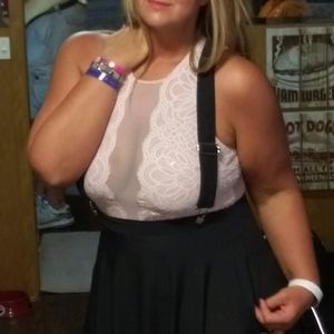 Pale pink Victoria's Secret sheer bodysuit